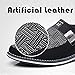 Veslesth Men Casual Shoes Sneakers Loafers Comfort Walking Fashion Driving Luxury Leather Shoes for Male Business Work Office Dress Outdoor Black, 11.61” Heel to Toe