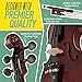 Mendini By Cecilio Violin - MV500+92D - Size 4/4 (Full Size), Black Solid Wood - Flamed, 1-Piece Violins w/Case, Tuner, Shoulder Rest, Bow, Rosin, Bridge & Strings - Adult, Kids