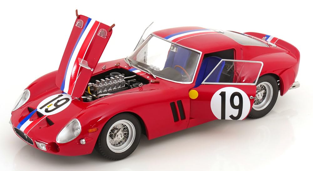 KK Scale KKDC120125 - Ferrar. 250 GTO #19 2nd Place 24H Le Mans 1962 - Scala 1/12 - Auto in Miniatura da Collezione