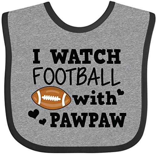 inktastic I Watch Football with My Pawpaw Baby Bib