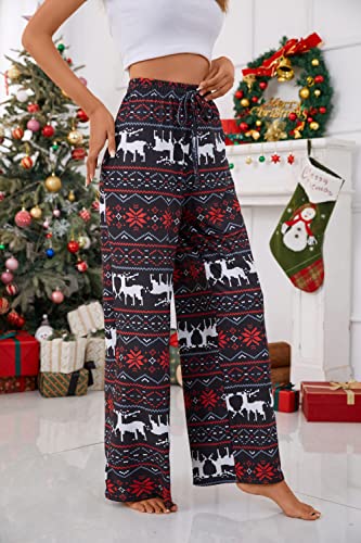 Image of X-Image Women Comfy Casual Pajama Pants with Pockets & Drawstring