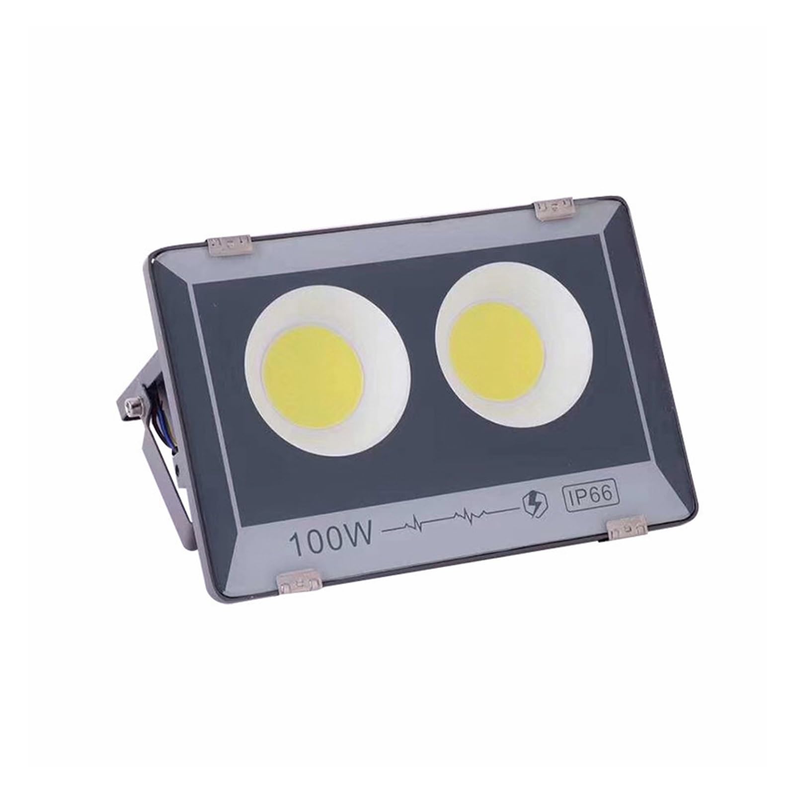 LLOOPK LED Flood Light, LED Floodlight 300W 200W 100W 50W High Bright IP66 Waterproof Outdoor Garden Projector Lighting Spotlight Wall(100W)