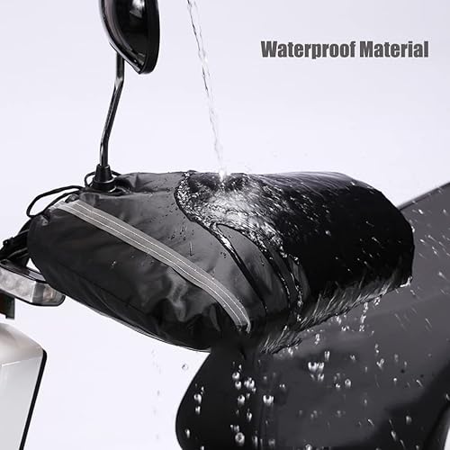 Miniatura 3 de Guantes de manillar de motocicleta, guantes de mano, guantes de invierno para ciclismo, calentadores de manos, resistentes al viento, impermeables,