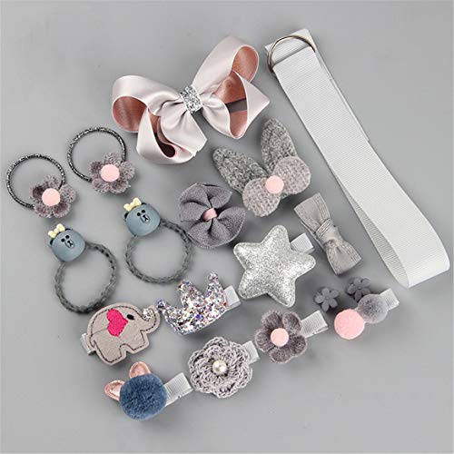 image for LQX Girl Hair Accessories Set Hair Clips Bows for Girls Hair Ties Barr