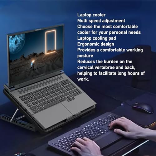 Laptop Cooling Pad USB Powered Speed Ergonomic Computer miniatura 2