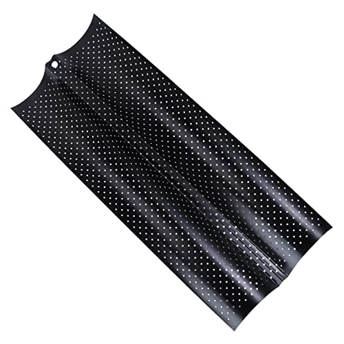 IMIKEYA Stampo Da Forno Per Grissini Ondulati 2 Scomparti Nero Utensile Cucina Per Pane Francese Laboratorio Casa