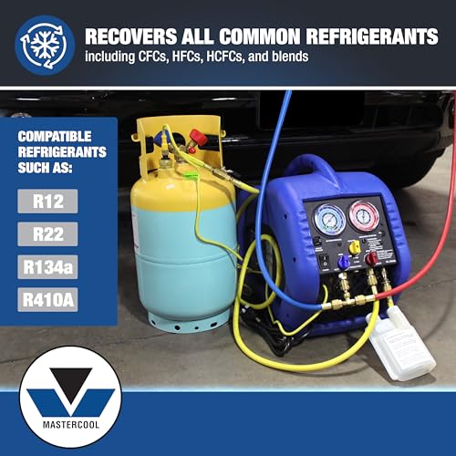 Mastercool 69110 R134a/R12/R22/R410A Refrigerant Recovery System - Image 4