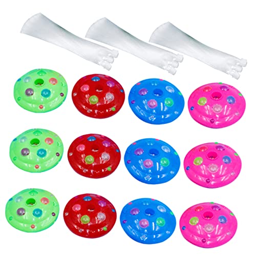DOITOOL 12pcs Battery-Powered Fiber Optic Night Light Color Changing Lamp for Christmas Decor