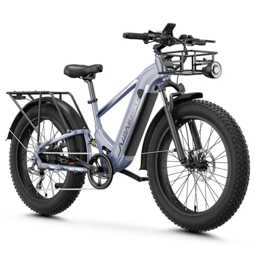 Image of M2 Pro Electric Bike for Adults, 1800W Peak Motor, 85-Mile Long Range | 26 inchx 4 inch Fat Tire Ebike, 48V 17.5Ah Battery Electric Mountain Bike, Dual Suspension, Dual Disc Brakes for Trails & Off-Road