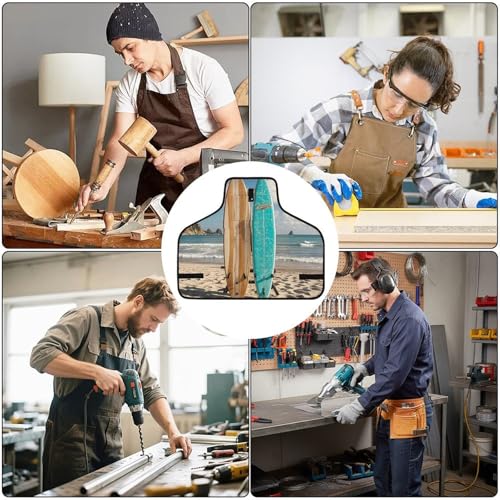 Delantal de trabajo Turquesa para hombre y mujer miniatura 6