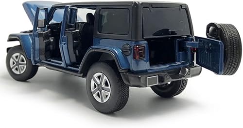 Miniatura 5 de 4 Door Wrangler Sahara Hard Top SUV Model Car Diecast Toy Cars 132 Scale Metal Vehicle Children's Die-cast Vehicles, Doors Open, Light Sound, Toys