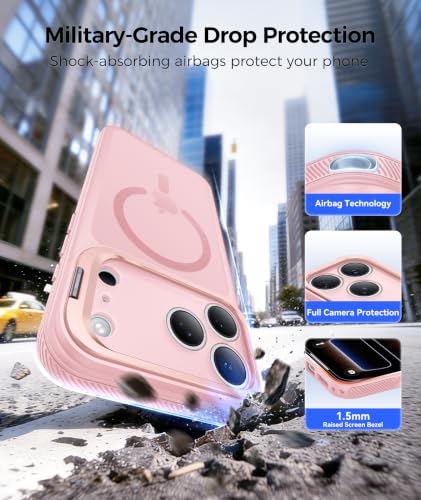 Image of FNTCASE for Phone Pro Case 18 Series /Phone 17 Pro Case with Stand Pink