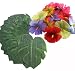 36PCS Hibiscus Tropical Leaves Palm Simulation Imitation Leaf-- Luau / Hawaiian/Jungle/ Beach Party Decorations Supplies Summer Flowers
