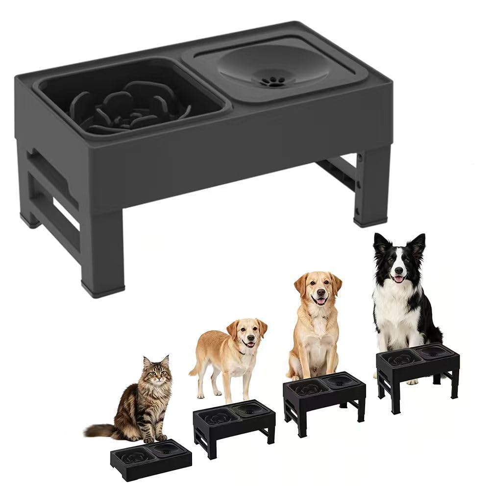 ハンドメイド　エサ皿水入れ大型犬 皿大　2個セット 限定　早い者勝ち Amazon | 中、大型犬 ご飯台 早食い防止 大型犬 ご飯皿 食器 フード