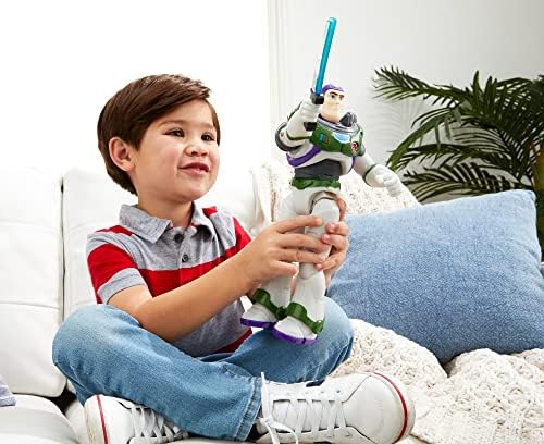 Disney and Pixar Lightyear Toys, Talking Buzz Lightyear 12 Inch Action Figure with Motion, Light and Sound, Laser Blade Action 2 51VgOpt8OiL. AC
