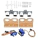 Imagen de Xiuganpo Kit Básico para Coche Inteligente con Soporte de Montaje de Sensor Ultrasónico y Engranaje de Dirección