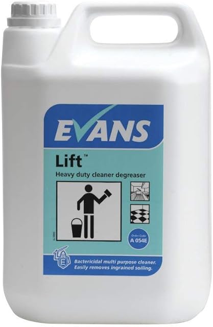 We Can Source It Ltd - Evans Vanodine Lift Unperfumed Heavy Duty Cleaner & Degreaser - 5Litre Cleaner and Degreaser