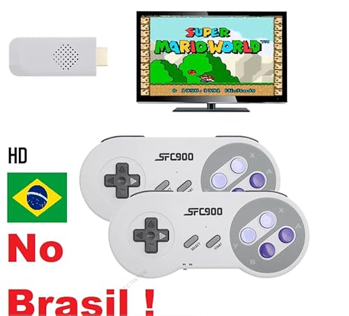 Video Game Stick Retrô Super N1ntend0 900 jogos Controles sem fio ESTOQUE NO BRASIL