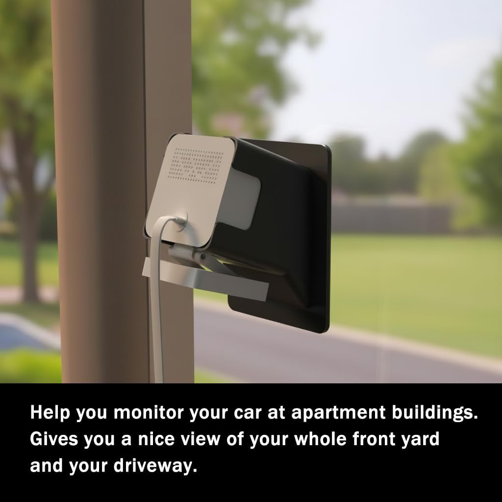 2 Pack Angled Window Mount for Wyze Window Camera/Cam v4 v3, 20 Degrees Tilt (Up/Down/Left/Right) (Black)