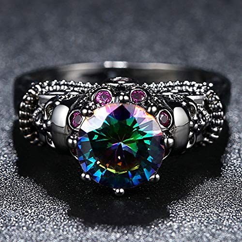 Jude Jewelers Retro Vintage Skull Gothic Statement Promise Cocktail Party Biker Ring4