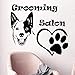 Wandaufkleber Wandtattoos Tapete Pflegesalon Wandtattoos Hundefußabdruck Aufkleber Hundepflegesalon Dekor Design Tapete 64X57Cm