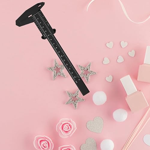 Miniatura 5 de FRCOLOR 6 Uds regla de localización de cejas, calibrador de cejas de plástico, regla t, herramientas faciales, mini regla de doble escala,