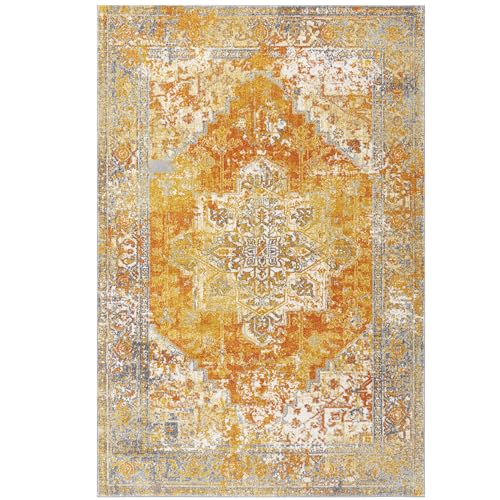 Asiatic Edits Low Pile Vintage Burnt Orange Indoor Rug for Living room Bedroom, Conservatory, Hallway, Large Area - Image 2