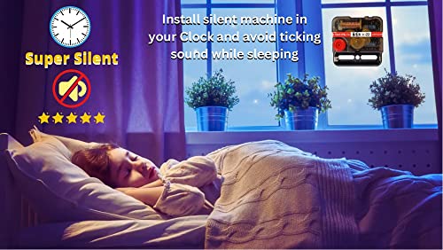 Image of KEDAR Ajanta Quartz Ortime Sweep & Silent Movement Machine for Wall Clock with Fancy Needles (Made in India)-S003