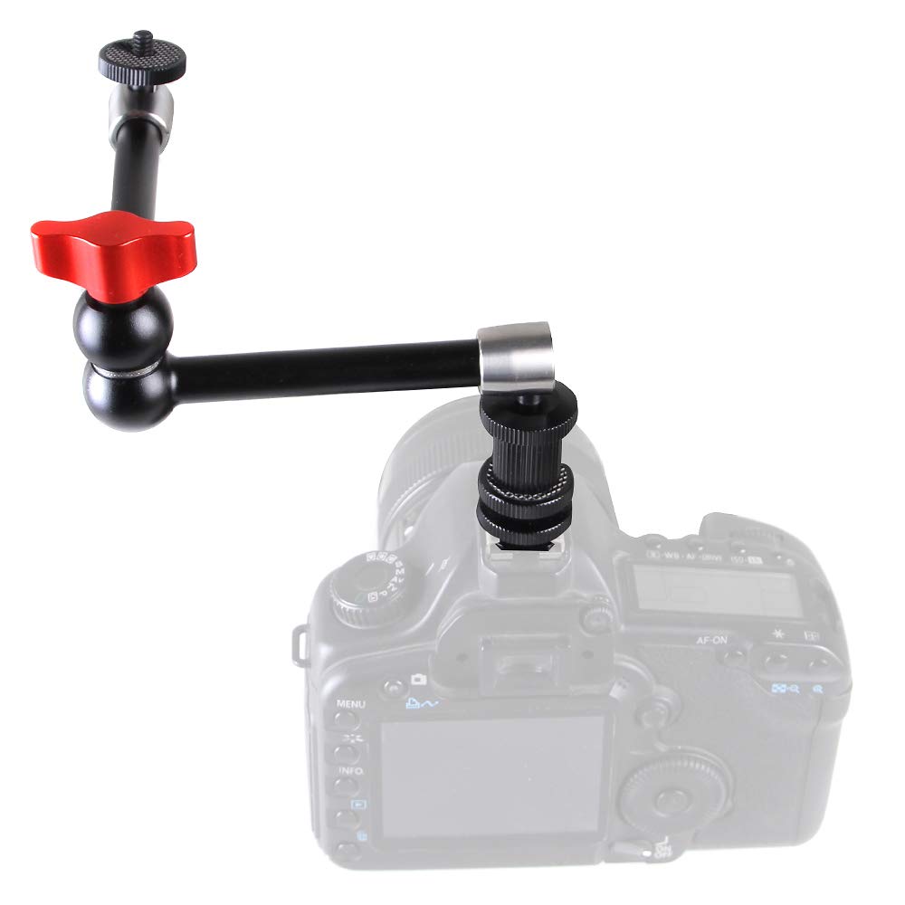 Sequpr Braccio Magico da 11 pollici con Morsetto Supporto Fotocamera Magic Arm w