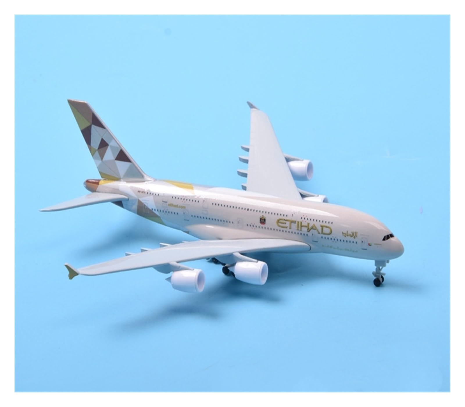 Plane Giocattolo 20 Centimetri ETIHAD 380 A380 Airlines Modello Di Aereo Diecast Air Aereo Modello Di Aereo W Ruote Carrelli Di Atterraggio