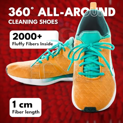 Image of Shoe Washing Bag - Invisible Zipper, Side Opening Laundry for Washer & Dryer - Reusable Sneaker Cleaning - Fits All Shoe Sizes (Red)