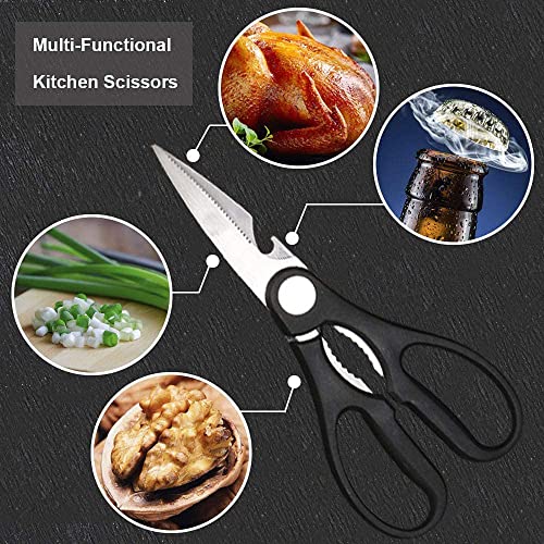 Image of SHOPPOFOBIX 6 Pcs Non-Stick Knife Set for Kitchen, Professionals, Chef, Super Sharp high Carbon Stainless Steel Material, Ergonomic Soft Grip Handle - Kitchen Cutlery Knives Set