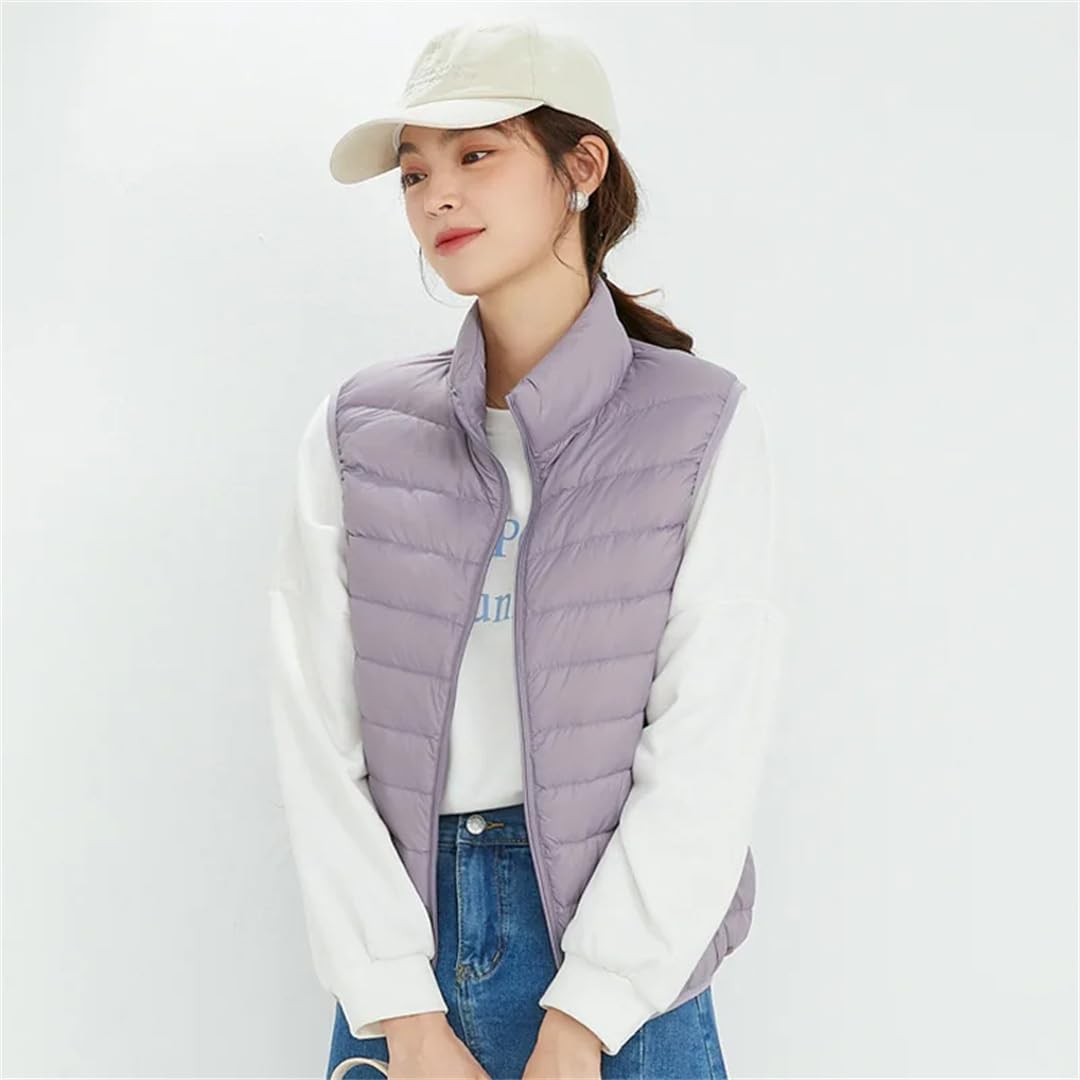 Femmes Gilet Vestes Sans Manches Manteau Bouffant Whitefashion Parka Courte