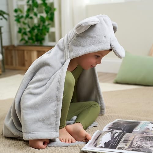 Image of Gerber Baby Unisex Hooded Wearable Blanket & Security Blanket Set, Animals + Geos Neutral, One Size