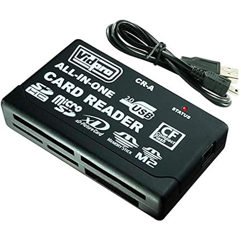Vidpro CR-A 6-Slot All-in-One USB 2.0 Card Reader/Writer for SD CF MMC MS XD Cover