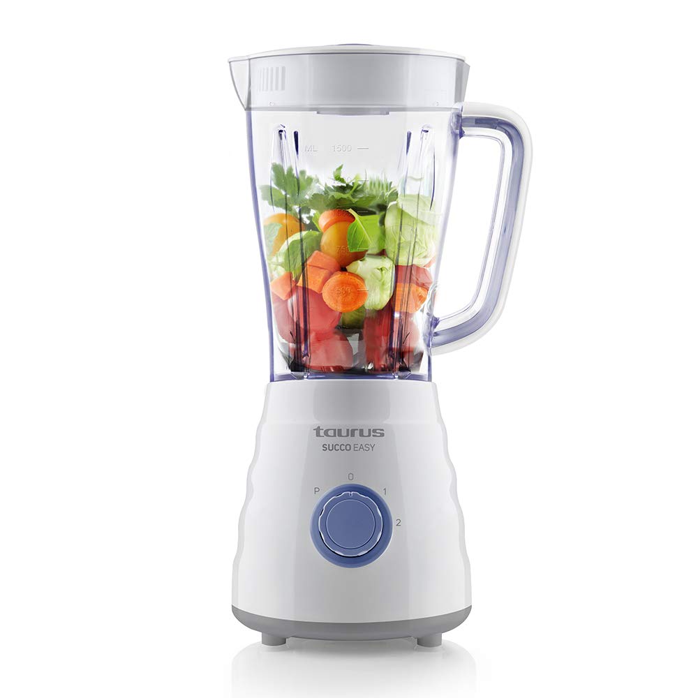 Taurus Succo Easy mikser stojący, 500 W, tworzywo sztuczne, 2 poziomy prędkości, biały i niebieski
