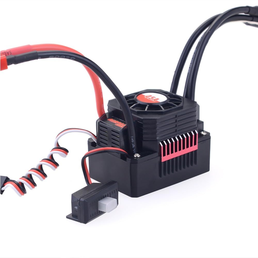 AneegPFV F540 3000KV Motor sin escobillas impermeable y ESC 45A Combo Set de motores RC para coche 1/10 RC Tami-ya Axial Redcat (F540-3000KV+50A)