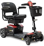 Pride Jazzy Zero Turn 8 Mobility Scooter, Fire Opal