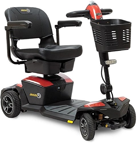 Pride Jazzy Zero Turn 8 Mobility Scooter, Fire Opal