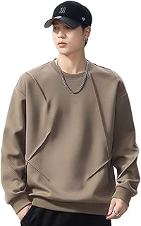 [foveitaa] トレーナー メンズ 秋服 長袖 tシャツ 大きいサイズ シンプル オシャレ おしゃれ 丸襟 人気 無地 プルオーバー かっこいい カジュアル ゆったり 快適 スウェットシャツ ベーシック 春秋冬服