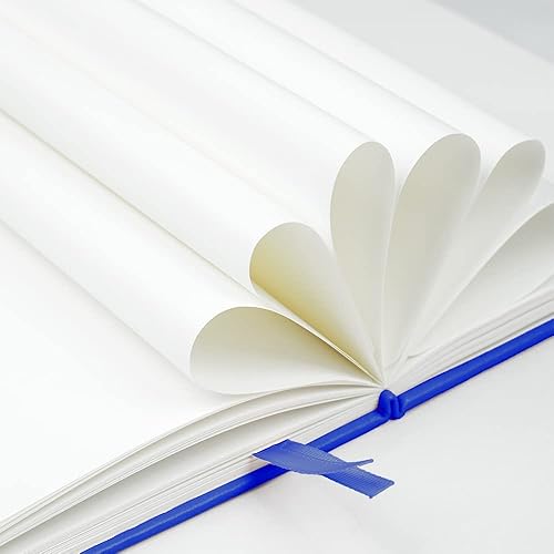 Miniatura 10 de JOYEUX Cuaderno en blanco, tamaño A5, 160 páginas, 3.53 ozm de grosor, cuaderno de bocetos de tapa dura para escribir, cuadernos de 5.7 x 8 pulgadas