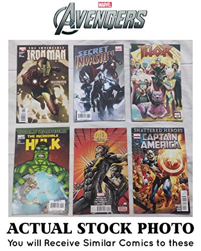 Image of Avengers Comics Books | Marvel Comics | Iron Man | Hulk | Captain America | Fantastic Four | Wolverine | Daredevil | Thor | Assorted Selection of 10 Comics Books