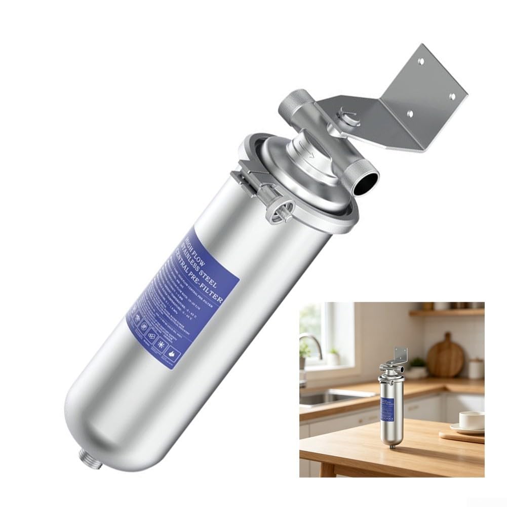 Prefiltro de acero inoxidable de 4000 L de capacidad, resistente (rosca