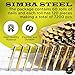 SIMBA STEEL - 1-¼ Inch x 0.12 inch Roofing Nails | 15 Degrees | Collated Wire Coil | 7,200 pcs per Box | Round Head Electro Galvanised Roofing Nails.