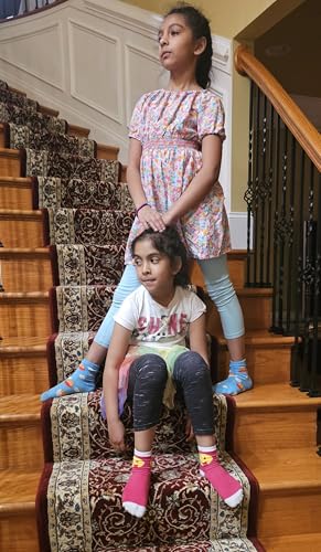 Ayla 12 Pairs Pack Kids Girls Colorful Creative Fun Novelty Design Crew Socks (6-8, Assorted Fancy)4