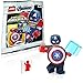 LEGO Marvel Avengers Super Heroes Minifigure - Captain America (with Shield and Helmet) Limited Edition
