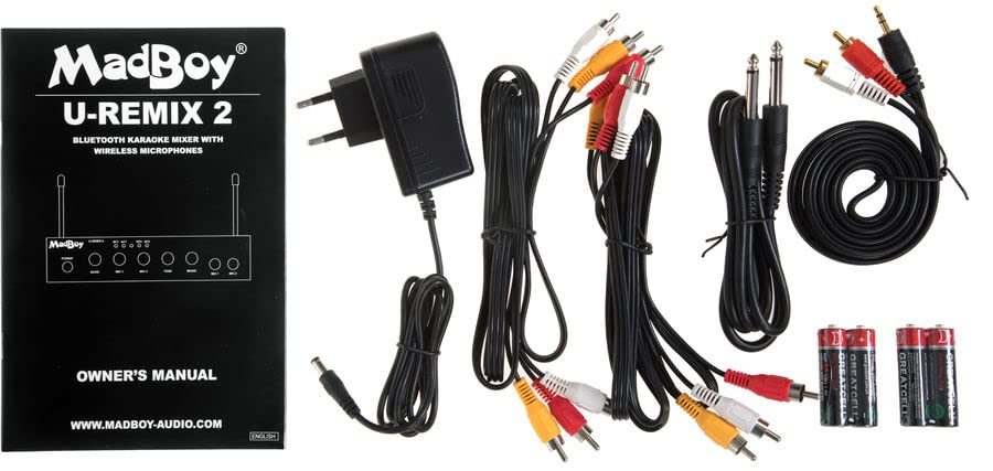 Mixeur Karaoké MadBoy U-Remix Bluetooth avec 2 Micros UHF + 1 DVD KPM Offert !