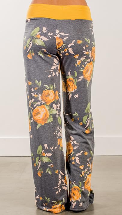 Image of Women Pajama Pants Comfy Lounge Wide Leg Casual Stretch Palazzo Drawstring Pj Bottoms Pants S-3XL