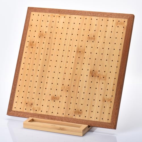 Image of LIVSMON 11.8 inch Crochet Blocking Board with Pins, Handcrafted Knitting Blocking Mat for Knitting Crochet and Granny Squares, Gifts for Grand Mothers, Mothers