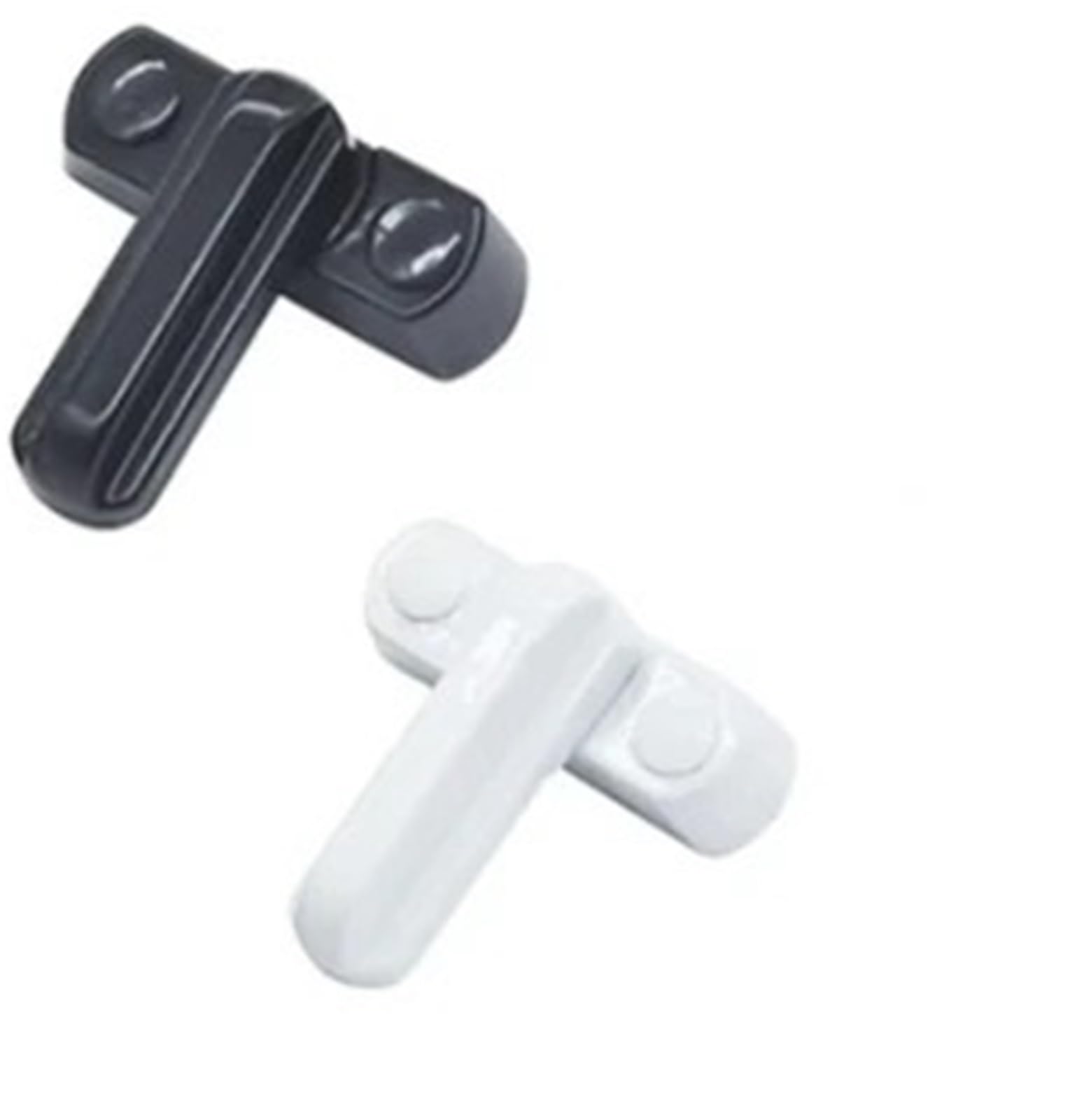 Windows Sash Lock 10Pcs Steel T-Lock Window Door Sash Lock Safety Lever Handle Sweep Latch Safe Security Hardware Accessories(White)